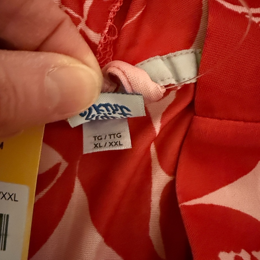 Ripskirt Hawaii Paradise Red Hooded Beach Robe, Size XL/XXL - Picture 6 of 10